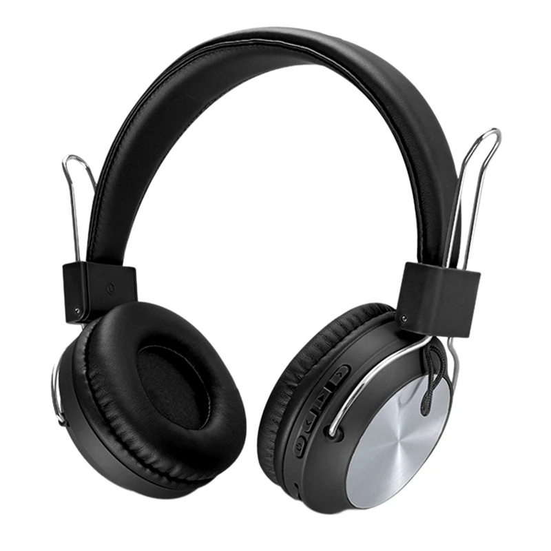 Bluetooth Wireless Headphones Head Earphones over Ear Stereo Headset with Built in Microphone Support TF Card FM Radio