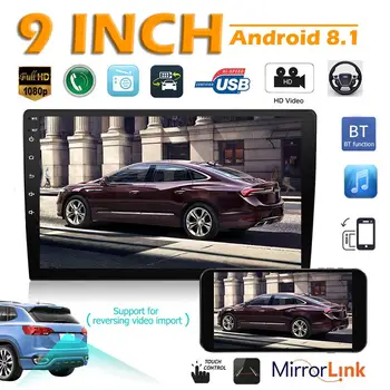 

9090 2din Android 8.1 9 inch Car Radio GPS Navigation WiFi USB 2.5D Touch Screen 1G+16G Universal
