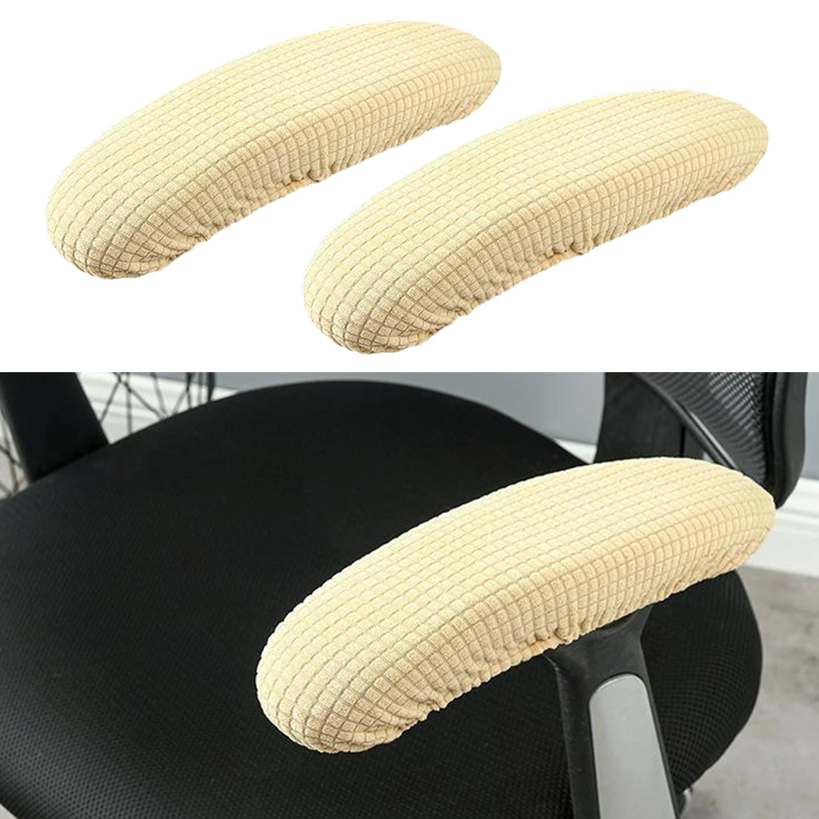 1 Pair Chair Armrest Cover Slipcover Office Computer Chair Arm Covers Dustproof