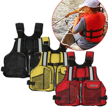 

Fishing Life Jacket 3 Color Convenient Sailing Floating Jacket Fishing Vest Outdoor Canoeing Rescue Buoyancy Swimming Durable