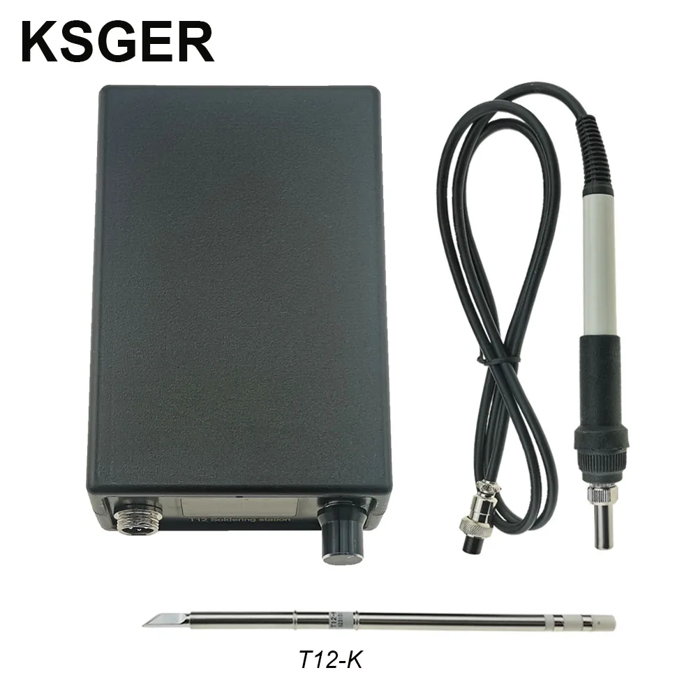 portable arc welder KSGER T12 Soldering Station STM32 V3.1S  DIY OLED Tools Soldering T12 Iron Tips ABS Case 907 Handle Auto-sleep rework station Welding Equipment