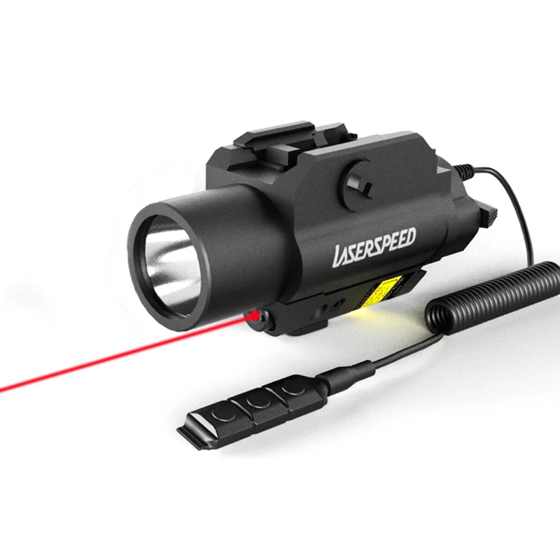 ЛЦУ Пистолетная красная лазерная указка и тактический фонарь сомбо|laser sight|red laser