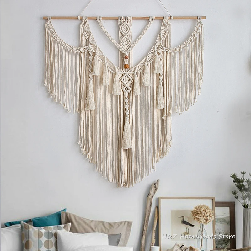 Macrame tapeçaria boho decoração estilo nórdico mão tecido tapeçaria parede sala de estar arte decoração 80x83cm boêmio|Tapeçarias decorativas| - AliExpress - 100 coisas lindas para a casa