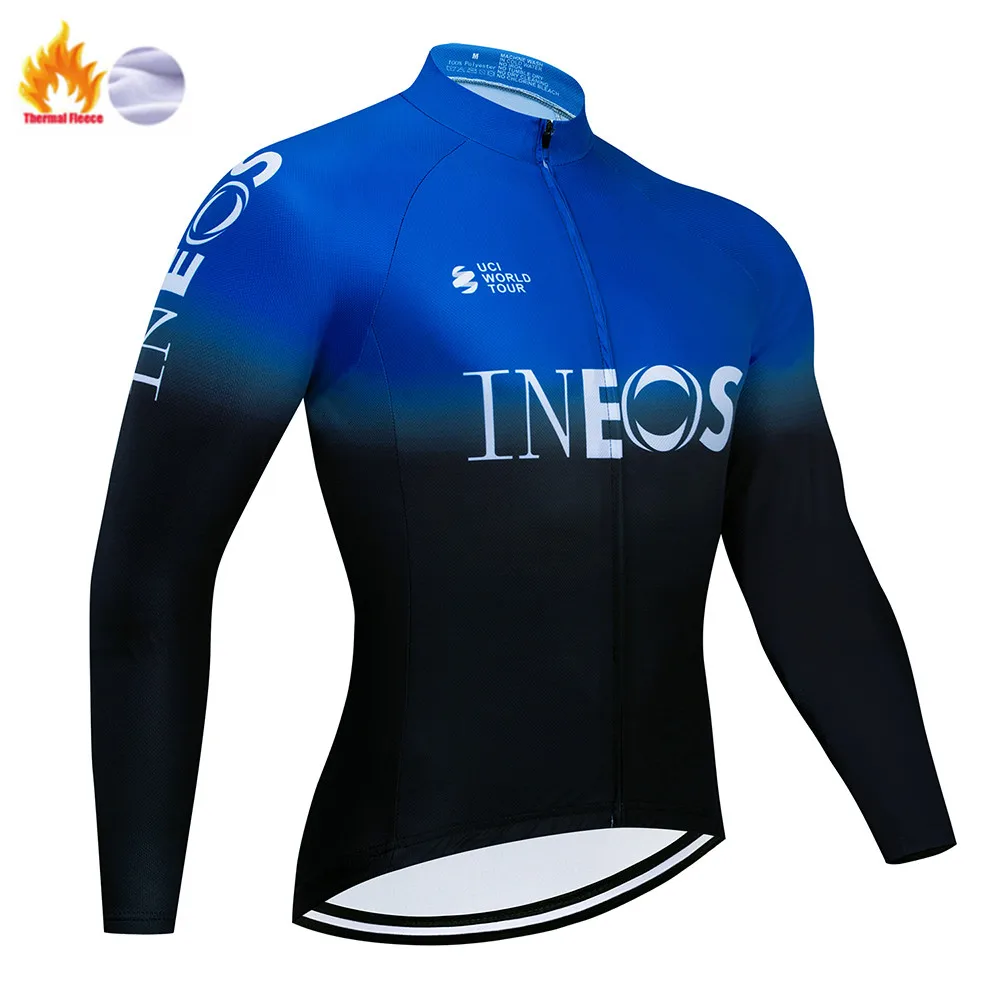 INESO зимняя одежда с длинными рукавами для езды на велосипеде, флисовый комплект, теплая зимняя одежда для езды на велосипеде, сохраняющая тепло - Цвет: Fleece set