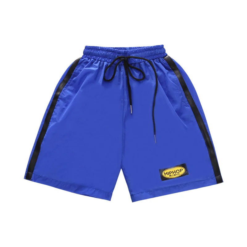 Blue Pants Новая танцевальная одежда уличные комплекты Детские Хип-хоп танцевальные наряды в полоску топы детские танцевальные сценические костюмы для детей BL2165 - Цвет: Blue Pants