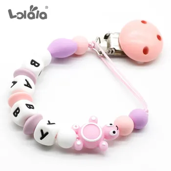 

Silicone and Wood Baby Pacifier Clips, Infant Pacifier Chain Baby Soother, Toddler Kids Chew Toys Baby Shower Gifts