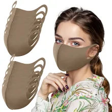 1/2/5/10pc Adult's mask Reusable Washable Face Mask Comfortable outdoor application Ice silk mask Classic brown mascarillas 50*