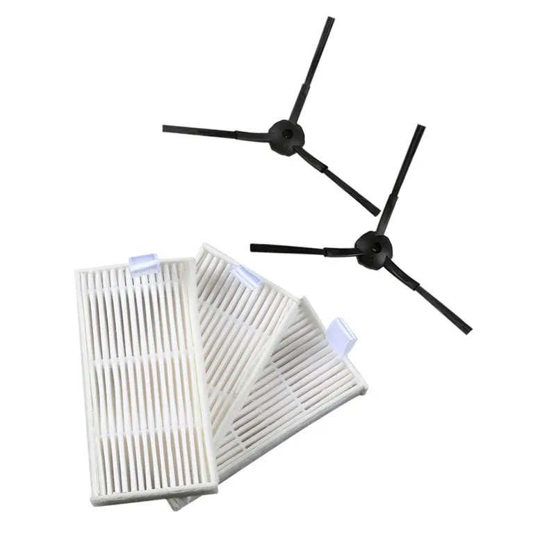 3x Robot Hepa Filter And 2x Side Brush For Kenwood Vc2711 Robotic Vacuum Cleaner Parts Vacuum