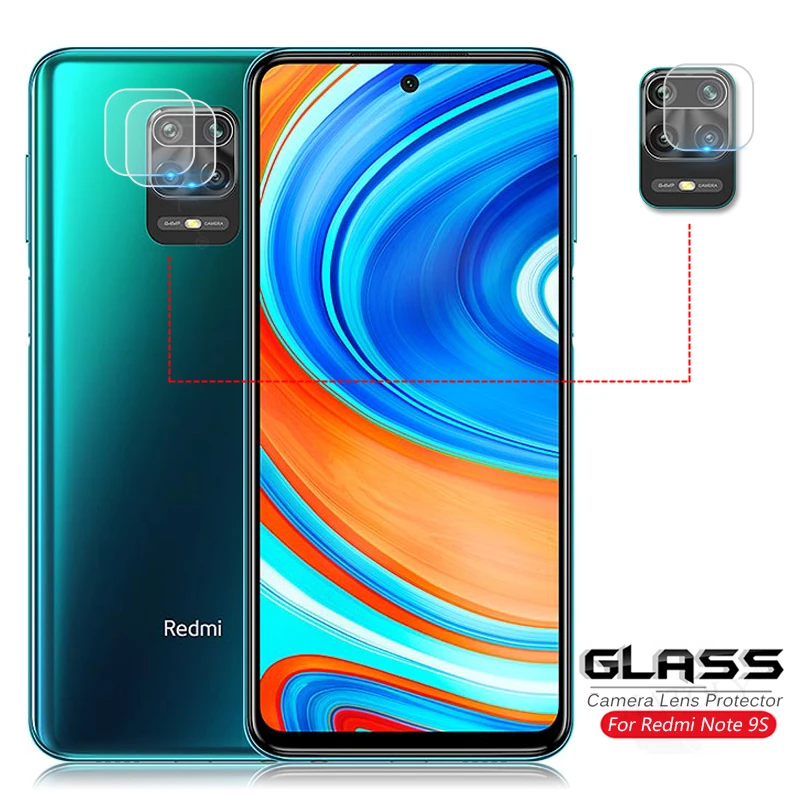 2 шт. Защитное стекло для объектива камеры Redmi Note 9 S Xiaomi Защитная пленка задней