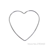 1Pc Love Heart Shape  Dream Catcher Rings Metal Craft Hoops for Dreamcatchers Wreaths Macrame Project DIY Accessories 5-20cm 5