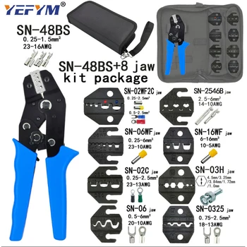 

YEFYM Crimping pliers SN-48BS kit package for 2.8 4.8 6.3 VH2.54 3.96 2510/tube/insulation terminals electrical clamp tools