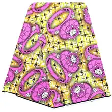 Высокого качества в африканском стиле; туфли в форме голландских башмаков с воск принты ткань, Африканский Воск для Нигерии в продаже из органзы с принтом вощеный хлопок