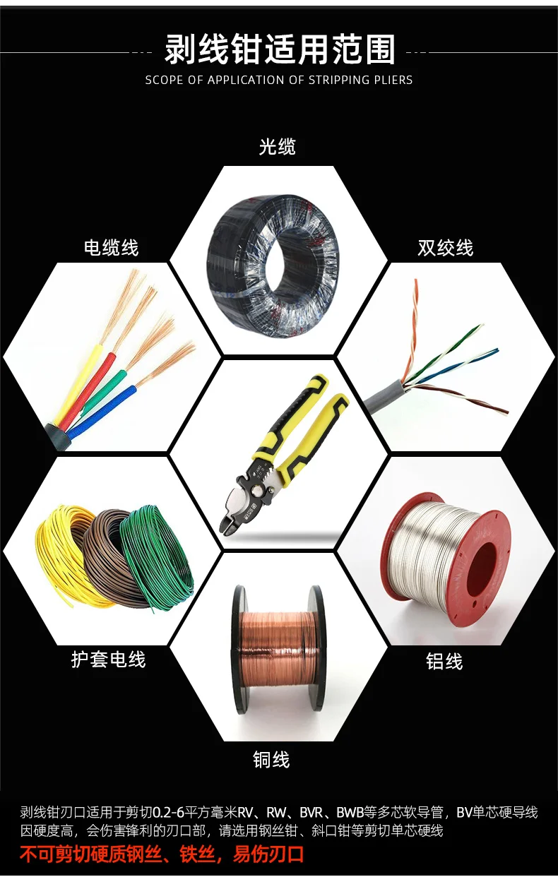 Электрические инструменты многофункциональные плоскогубцы для зачистки проводов щипцы для резки проводов обжимные плоскогубцы волоконно-оптический кабель