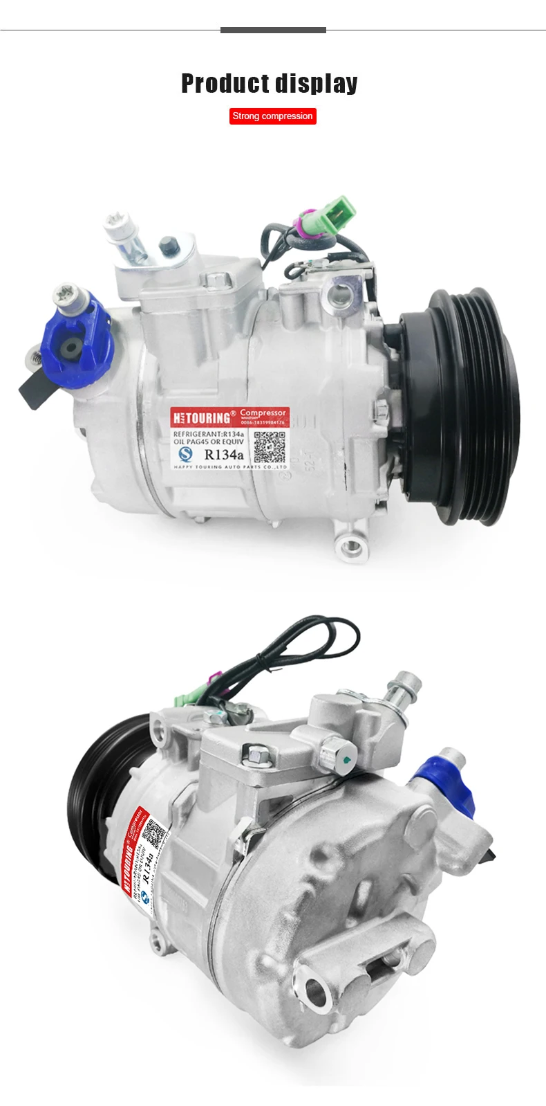 Компрессор переменного тока para A4 1994-2004/A6 1994-2005/A8 1994-2002/V-W PASSAT 1996-2005/для SKODA Fabia 2001-2008 8D0260805Q 8D026080