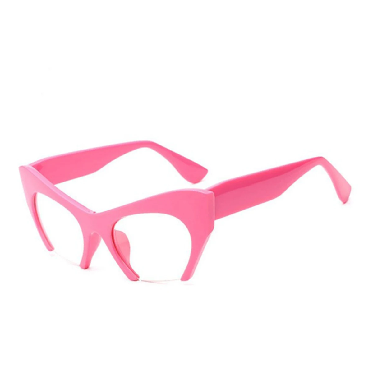 Прохладный Мода половинная оправа «кошачий глаз» солнцезащитные очки Для женщин модные босоножки из прозрачного материала Брендовая Дизайнерская обувь солнцезащитные очки для женщин мужской Uv400