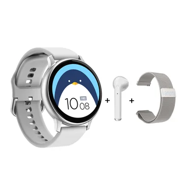 

Women Smartwatch DT88 pro+Strap+Earphone Smart Watch Fitness Tracker Heart Rate Monitor Blood Pressure Oxygen Remote Music Clock