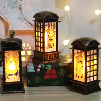 

Christmas LED Lights Christmas Desktop Candle Ornament For Xmas Home Decoration Festive Party Supplies BV789