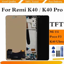 Ensemble écran tactile LCD de remplacement avec châssis, pour Xiaomi Mi 11i Poco F3 Redmi K40 K40 Pro=