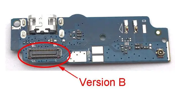 Version B Для Asus Zenfone Max ZC550KL Z010DA QL1503 QL1502 Fm01b USB зарядное устройство Порт док-станция разъем с микрофоном гибкий кабель запасные части - Цвет: Version B