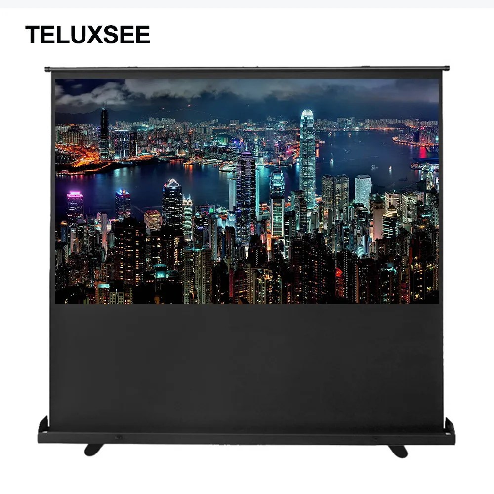 Моторизованный Электрический напольный передний проекционный экран TELUXSEE 80