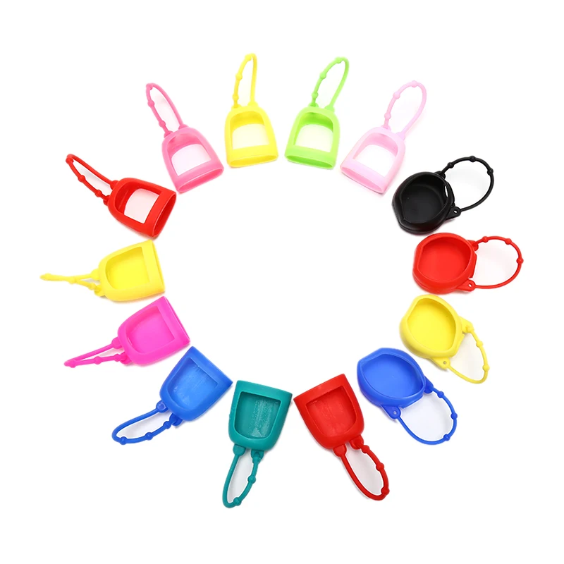 1PC 30ml Cartoon Silicone Bath Body Works Bottle Cover Antibacterial Holder Children