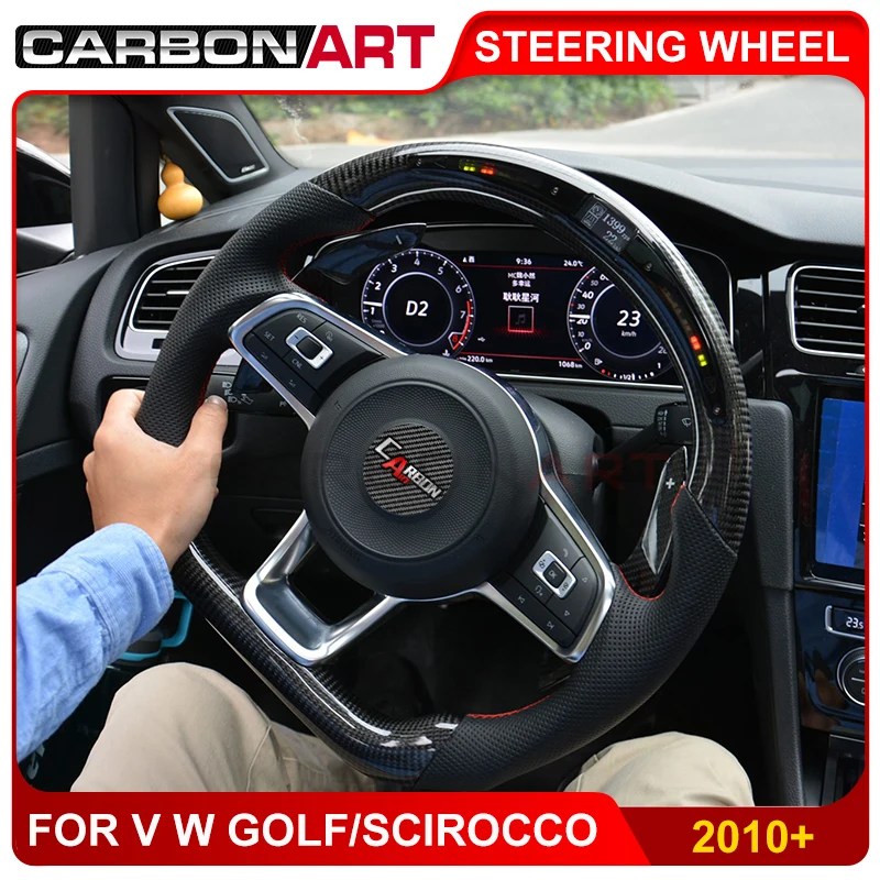 Светодиодный гоночный дисплей рулевое колесо для golf 6 Golf 7 Scirocco автостайлинг