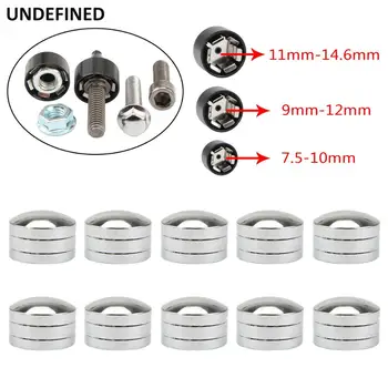 

Motorcycle Head Screw Schrauben Toppe Cover Caps 7mm-14.6mm Inner Hole Bolt Socket Nuts For Harley Dyna Twin Cam Chrome