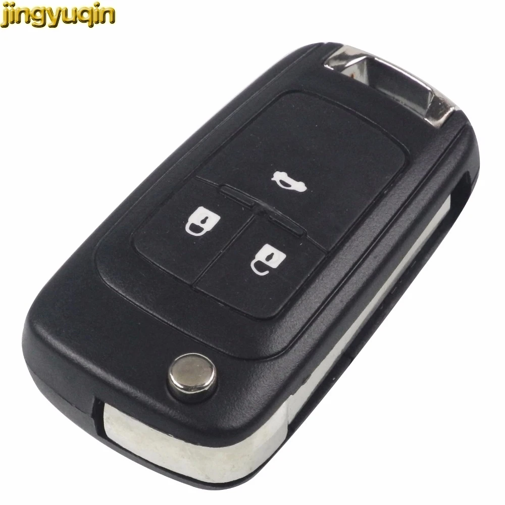Jingyuqin Flip Remote Key Shell For OPEL VAUXHALL Insignia Zafira Astra Folding Car Key Case Fob Blank Uncut Blade 3 Buttons
