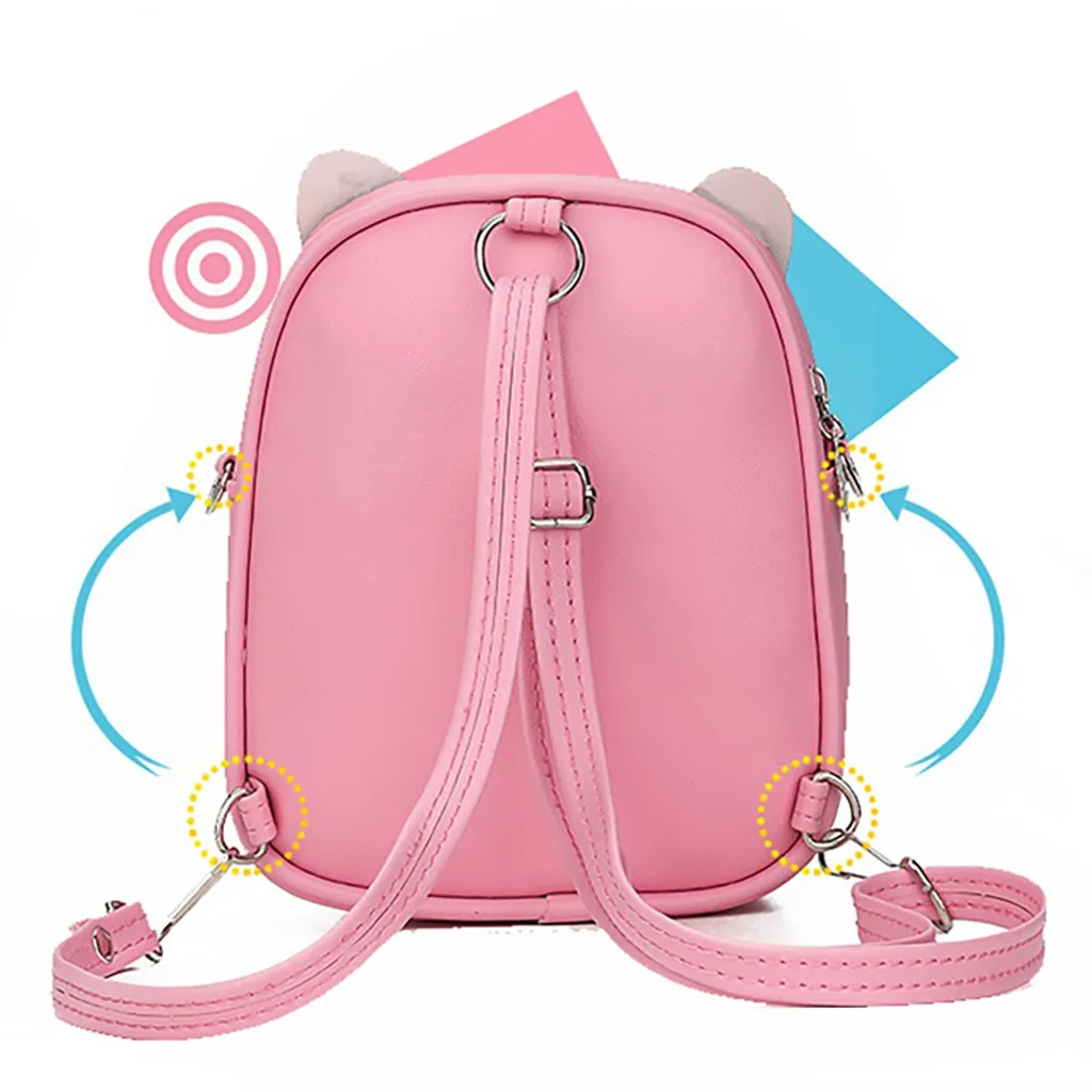 New Children Backpacks 3D rabbit Animal Children Blinking Sequins Backpack Wild Cute Rabbit Ear Backpack Fashion