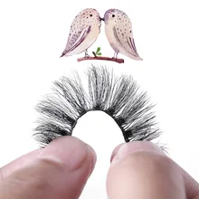 50 пар/Лот 3D Wispy ручная работа многоразовые роскошные шелковые перекрещивающиеся густые очаровательные и элегантные накладные ресницы из норки