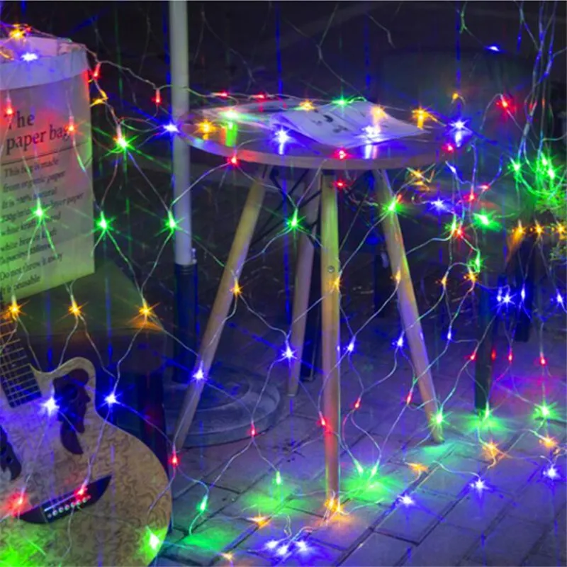 

LED Net Mesh String Light 1.5x1.5m 3*2m 6*4m TV Background Decorate Garden Fairy Light Christmas Wedding Party Holiday light