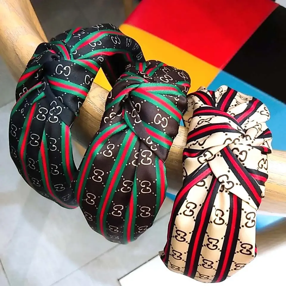 

New Fashion Woman Headband Personality Headband Wide Edge Letter Knot Girl Headband Accessories