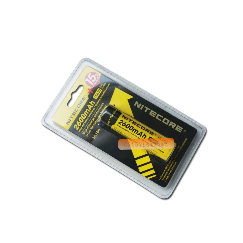 1 шт Nitecore 18650 2600mAh 3,7 v литий-ионная аккумуляторная батарея NL1826