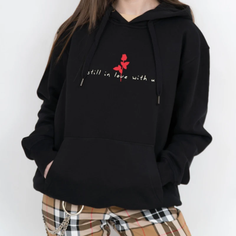 aesthetic rose hoodie