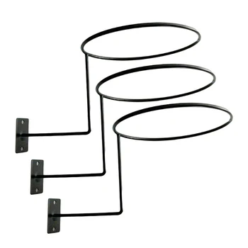 

1pc Wall Mount Helmet Display Hat Holder Stand Metal Rack Wigs Hanger For Cap Balls Iron Support Showing Shelf