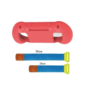 

2 in 1 Protective Cover Handle Grip Case & Adjustable Wristband for Nintend Switch NS Joy-Con Controller Game Accessories