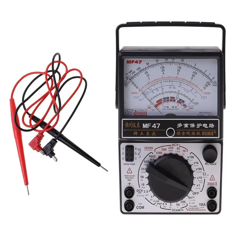 

Mechanical Pointer Type Multimeter Measurement AC DC Ohmmeter MF47/JO411 Tester R9JF