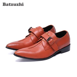 Image for Batzuzhi Italian Style Handmade Men Shoes Pointed  