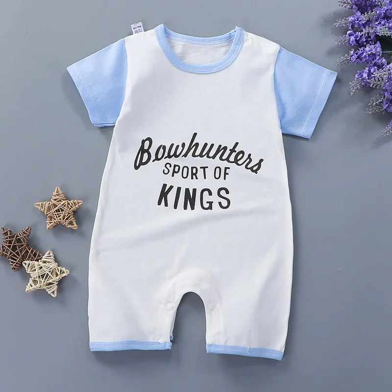 baby clothes cheap Summer Baby Girls Short Sleeve Pajamas Giraffe Bodysuit Newborn Boys Jumpsuit Cotton Clothes Body Costumes Children's Clothing Baby Bodysuits Fur Baby Rompers