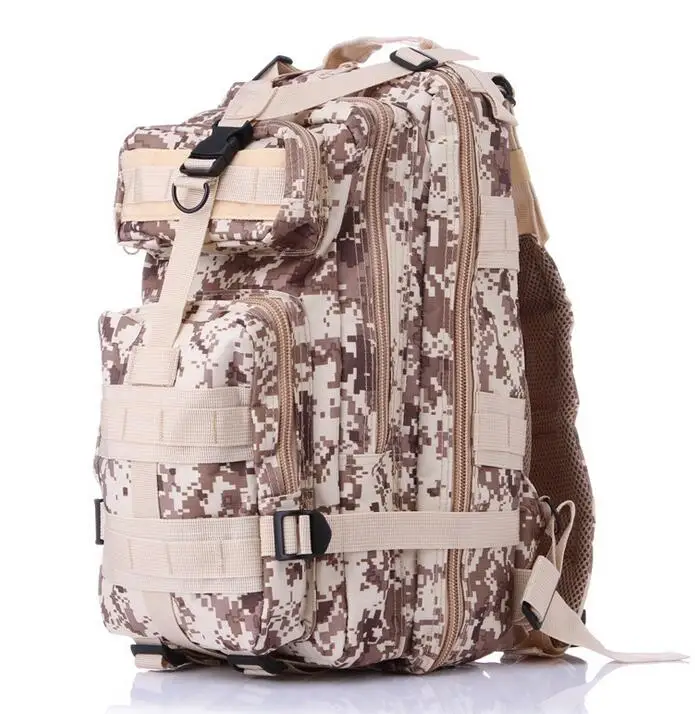 3P тактический рюкзак военный Molle армейская сумка Открытый походный рюкзак дорожная сумка через плечо около 30л - Цвет: Desert Digital