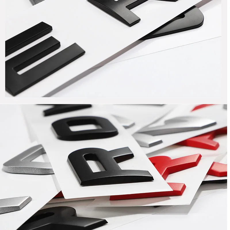  ABS Chrome Car Styling Trunk Logo Letters Emblem Badge Sticker Cover For Range Rover Sport Evoque