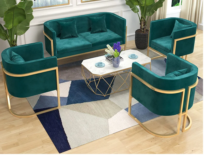 Tieyi Nordic studio talks about sofa clothing store, rest area, beauty salon, reception area, small sofa, simple and modern