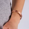 Vinterly Magnetic Pure Copper Bracelets Vintage Twisted Open Cuff Adjustable Bangle Health Energy High Magnet  Jewelry for Women 6