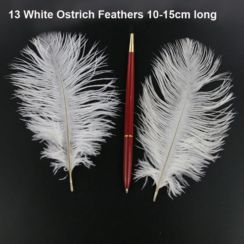 50Pcs/Lot! White Ostrich Goose Pheasant Feathers for Crafts Chicken Turkey Feather Wedding Party Accessories Decoration Plumes