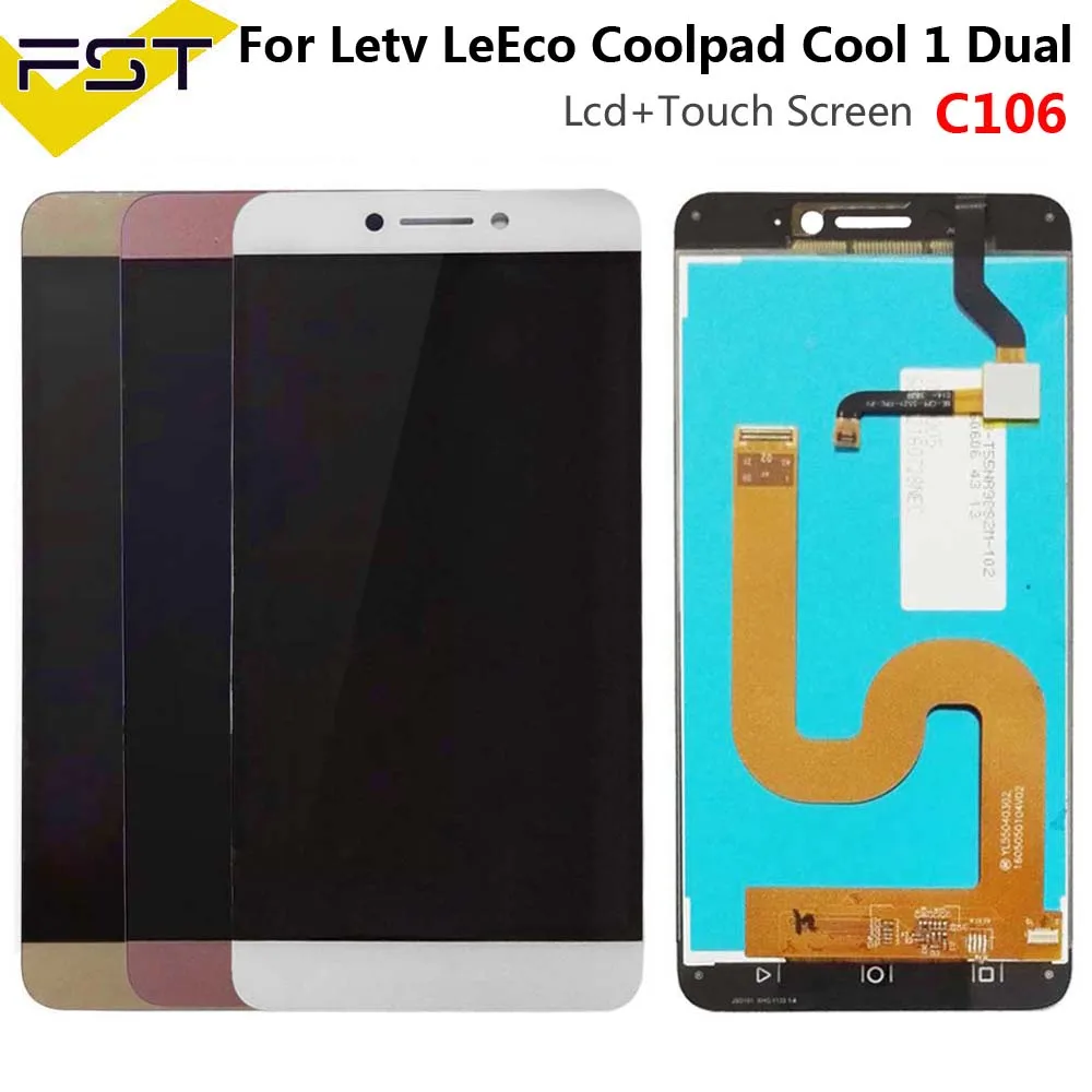 Протестированный сенсорный ЖК-экран для Cool1 Dual C106 ЖК-дисплей для Letv LeEco Coolpad Cool 1 дигитайзер Сенсорная стеклянная панель в сборе