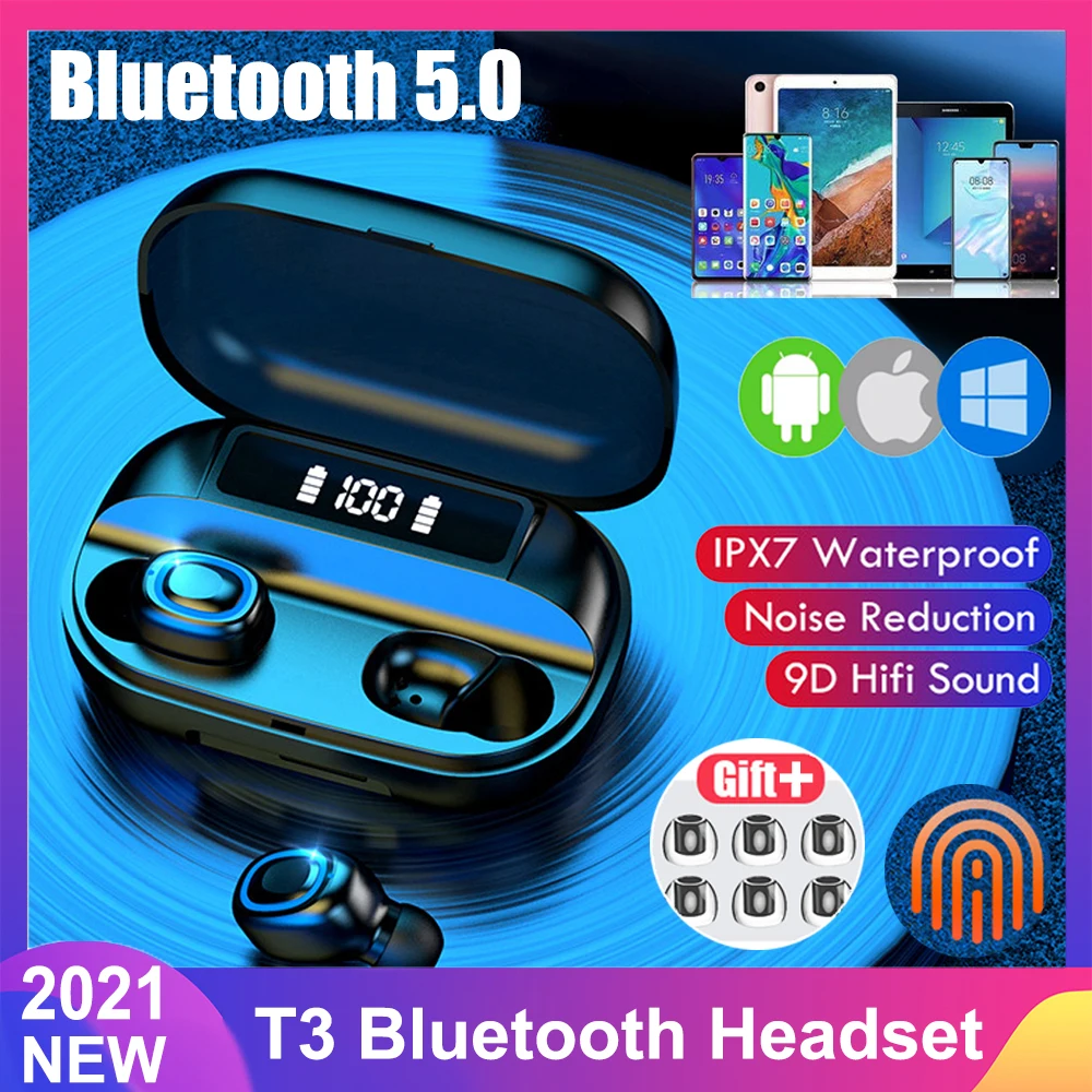 TWS-стереонаушники с зарядным футляром и поддержкой Bluetooth 5 0 2200 мА · ч | Электроника