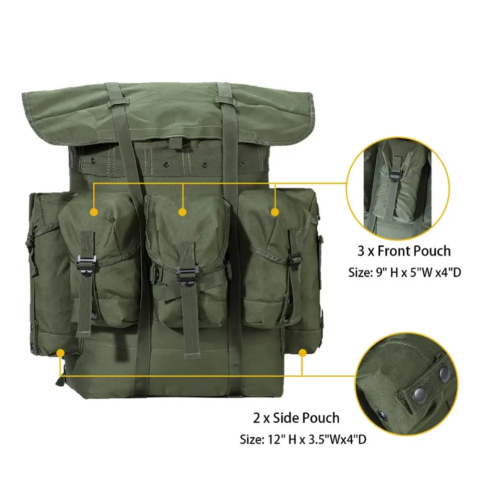 Sesión plenaria Absorber Increíble Mt Military Tactical Backpack Alice Np Pack 50-70l Men Army Survival Combat  Field Rucksack With Metal Frame For Camping Hiking - Outdoor Bags -  AliExpress