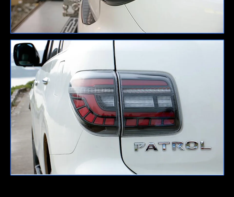 AKD автомобильный Стайлинг задний фонарь для Nissan Patrol задние фонари 2008- Tourle светодиодный задний фонарь задние дневные ходовые огни Обратный Авто аксессуары