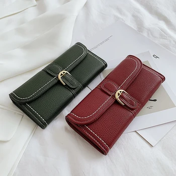 

Fansiman Brand Women Wallet Pu Leather Luxury Clutches Bag Ladies 2020 Summer New Women Purse Passport bag Long Wallet