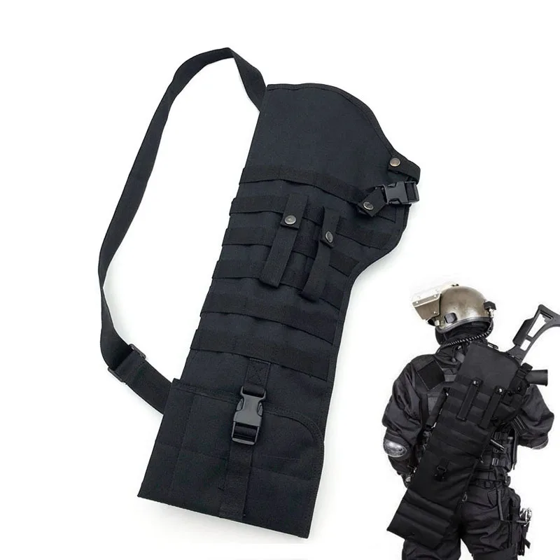 Military Dual Rifle Shotgun Bag Scabbard Holster Tactical Gun Carry Backpack Airsoft Case Shoulder Hunting Pouch | Спорт и